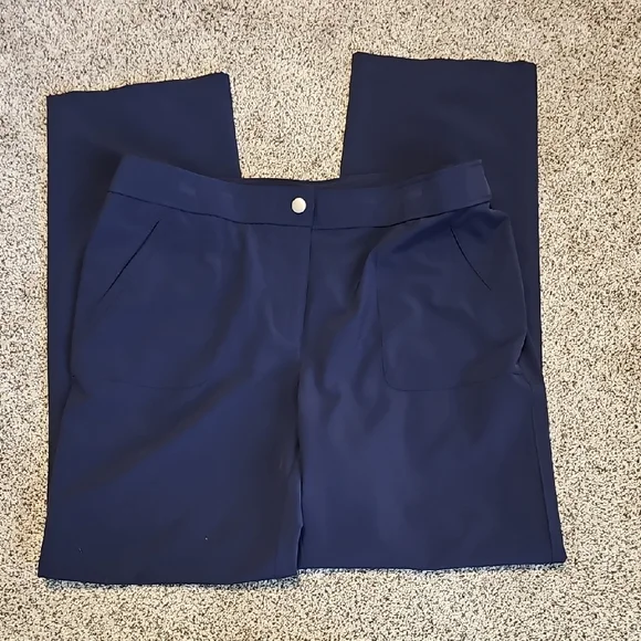 Chico's Deep Blue Straight Leg Pants - Picture 3 of 4